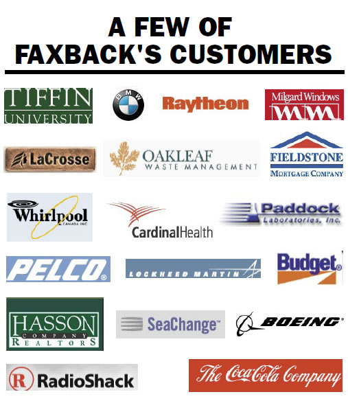 FaxBack Customers 1